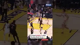Crowd loses it after Buddy Heild three 😳👏👏 #nba #basketball #highlights