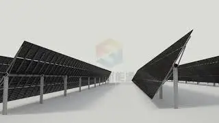 independent  row single axis solar tracker system