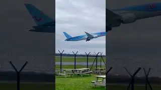 Epic TUI 787 Dreamliner take off!! #aviation #epic #takeoff #trending #plane #planespotting #fall