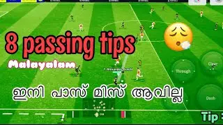 ⚽️ Dha has arrived 🥅 8 Passing Tips | PES 2024 | eFootball 2024 | Malayalam tutorial with gameplay