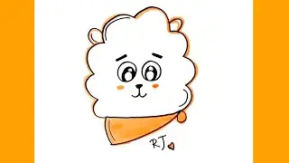 Drawing Cute RJ || BTS BT21