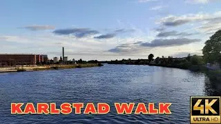 4K Walk from City Centre to International English School, Karlstad, Sweden