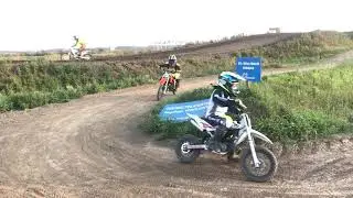 Jamie de Groot trainen in Lelystad  #crossbaan #hursqvarna50cc