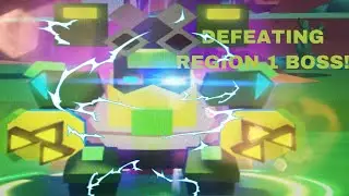 DEFEATING THE REGION 1 BOSS IN BOT CLASH | Roblox