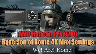 Видеокарта AMD Radeon 9700 Ryse Son of Rome в разрешении 4K с максимальными настройками графики.