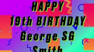 HAPPY BIRTHDAY GEORGE SMITH 💙 @19 (New Hope Club)