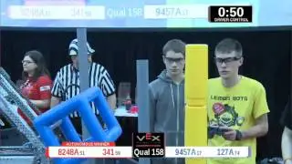2015 VRC Engr Q158 - 8248A 341 vs 9457A 127A - 44 to 42 - VEX Worlds 2015 - Engineering Division