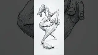 How To Draw Dynamic Postures 🕺 #art #drawing #shorts