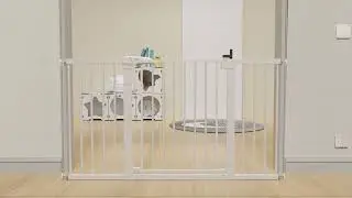 Babelio 29-55 Inch Extra Wide Baby & Dog Gate: Safe, Stylish, and Easy to Install