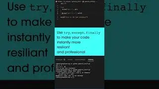 Python: Try, Except, Finally Example (Code In Description) 