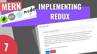 MERN Stack Tutorial   7   Implementing Redux to our MERN App