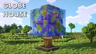 Minecraft | How to build a Globe House | Tutorial
