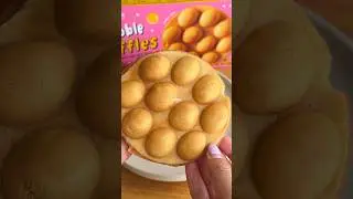 Trying Trader Joe&rsquo;s NEW Bubble Waffles 🧇🫶 #traderjoes #waffle #foodreview
