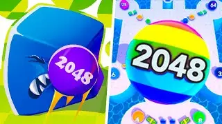 Ball Master 2048 Shooter vs Right Path 2048 - Max Level Gameplay (Part 1)
