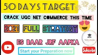 Net/Jrf Preparation 2021 | 50 Days Smart Strategy | Nta Net | Paper 1 and commerce Paper