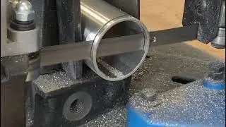 Edelstahlrohr mit 1.5mm Wandst&auml;rke schneiden - Metallkraft MBS 125 im Einsatz!