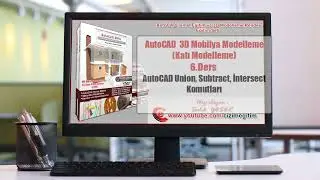 AutoCAD Union, Subtract, İntersect Komutları-22.B&ouml;l&uuml;m-6.ders