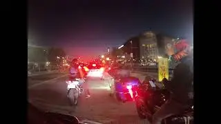 Riding down town Newark NJ