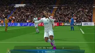 PES 2018 (PS2) Cristiano Ronaldo Incredible Solo Golazo vs APOEL! Champions League