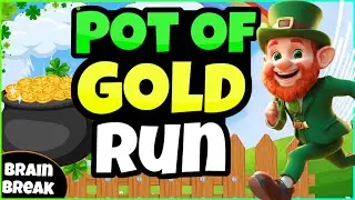☘️ Pot of Gold Run 🎗️  | Saint Patrick's | Brain Break | Mini-Games | GoNoodle Inspired