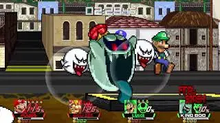 Mario & Bowser VS. Luigi & King Boo Super Smash Bros. CMC+ V8
