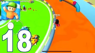 Stumble Guys Gameplay Walkthrough #18 - Bot Bash!! (iOS, Android)