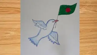 Independence Day 🇧🇩🇧🇩How To Draw Freedom Drawing And Colouring For Kids Easy Way #bangladesh