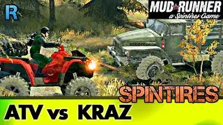Spintires MudRunner Mods ЧТО? КВАДРИК ВЫТАЩИЛ КРАЗ! Roanfplay