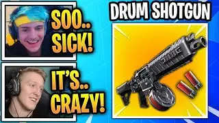 Streamers React to *NEW* &rdquo;Drum Shotgun&rdquo; In Fortnite!