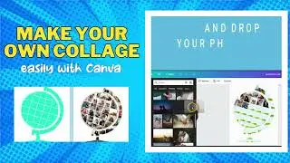 Personalized  Photo Collage Globe Template | Unleash Your Creativity