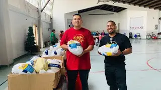 Famfirst Empire and artist Johnny Mo team up to give away Turkeys.