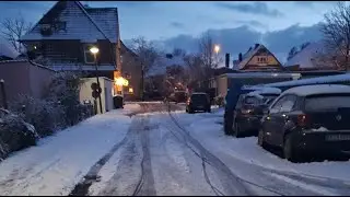 Germany winter snow ❄️ is falling apart lot #Germany #shorts