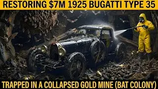 Restoring $7M 1925 Bugatti Type 35 Trapped in a Collapsed Gold Mine (Bat Colony)