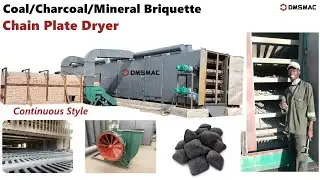 Fully Automatic Continuous Chain Plate Dryer For Coal /Charcoal/Mineral Briquette