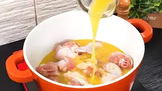 Skip frying! Cook your chicken in boiling orange juice for an incredible recipe!
