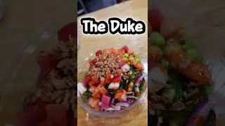 New Hawaiian Poke Restaurant - Poke Bros - Raynham,MA - The Duke - Shrimp, Tuna,Salmon,Seaweed Salad