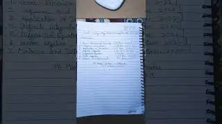 Last 7 days Final Revision Maths  ( MIC)  #trending #shorts #jeemains #mathematics #support #india