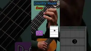 Country Roads &ndash; Easy Classical Guitar Arrangement (Tabs + Both Hands) | John Denver