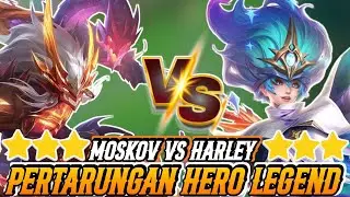 PERTARUNGAN ANTARA HERO LEGEND !! MOSKOV B3 VS HARLEY B3 !! COMBO TERKUAT  MAGIC CHESS GO GO 