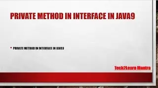 private method in private feature of java9