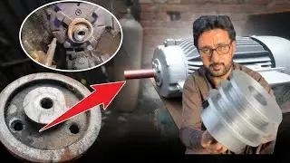 Motor Pulley Manufacturing Process | Lathe Machine Pulley Making | Workshop Turning