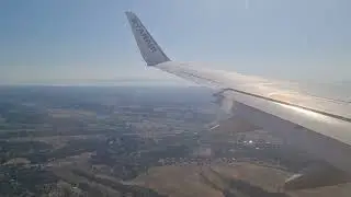 Landing Rome Fiumicino Ryanair B737-800