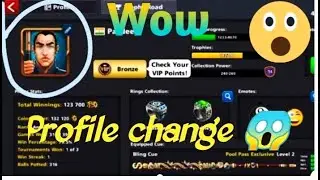 Profile editing In 8 ball pool club 😱🙄🤑🤑🤑