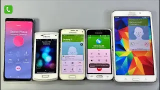 Old Samsung J1+S5+Wave3 Java vs Android incoming Call Samsung Tab4+note20