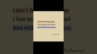 feeling unseen🙌 | Day 3 | Poetry | thoughts | quotes | #solitude #poetry #unseen #pain #alone