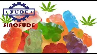 SINOFUDE full automatic CBD THC hemp Organic green VITAMIN pectin gummy candy production line