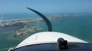 Landing at Marathon, Florida with a low pass over Runway 7..!!