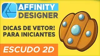Ilustração 2D! Desenhando um Escudo para Iniciantes no Affinity Designer