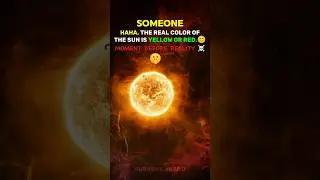 The Actual Color Of The Sun.👀☠️ #solarsystem 🌅
