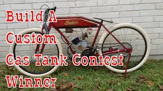 How To Build & Weld  A Custom Motorized Bicycle Gas Tank Contest Winner